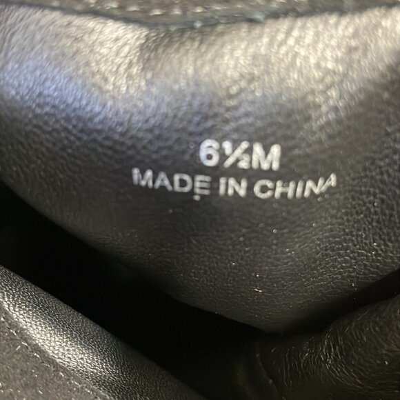 Kate Spade Shoe Over the Knee Heeled Boot Black Suede Leather 6 1/2 Medium M - Picture 16 of 16